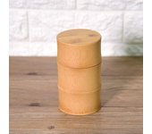 Recipiente para guardar té portátil (tamaño mediano de bambú)