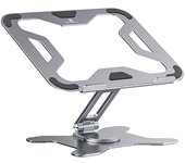 Tenedor ajustable de la tableta del tenedor del ordenador portátil del soporte del ordenador portátil para el dispositivo de 14-17,3 pulgadas silver