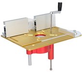Kit de base de elevación de placa de inserción de mesa de enrutador eléctrico con sistema de elevación para carpintería, biselado y recort