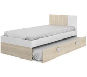 Cama nido con cajón de arrastre santisteban 90 cm para dormitorio juvenil 79 cm(alto)97 c