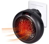 Calefactor klack cerámico eléctrico de enchufe con mando de 900w negro