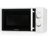 Cecotec microondas grill white. 700 w de potencia capacidad de 20l grill de 900w 9 niveles funcionamiento temporizador 30 min modo descongelar