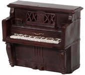 Biscottini caja musical – madera vintage – mueble decorativo e instrumento de exhibición – 19x10.3x16 cm – hecho en italia
