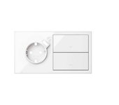 Simon 10020212-130 | kit frontal con 2 elementos+base+cargador usb integrado+2 teclas blanco