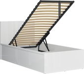 Cama canapé 90x200 con somier edwin blanco