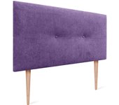 Dhome cabecero de tela aqualine pro con patas cabeceros cabezal tapizado cama lujo (lila, 105cm)