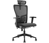 Silla de oficina de tela tucson negra