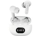 Auriculares inalámbricos avenzo av-tw5010w bluetooth blanco