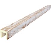 Viga imitación madera 10cm de ancho x 10cm de alto x 2m de largo color decape medio decorativa de poliuretano vu0008-2d-m