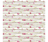 Papel pintado floral enredadera horizontal