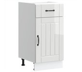 Maison exclusive - mueble bajo de cocina lucca blanca de alto brillo