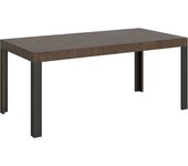 Mesa extensible 90x200/304 cm linea nogal estructura antracita