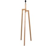 Mexlite - lámpara de pie - sabi - natural - madera - ø 52cm - e27 - 3408be