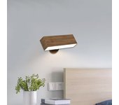 Lote de 2 lámparas de pared minimalistas de madera 4w, lámpara creativa para cabecera, iluminación para sala , led con batería recargable de 2000mah