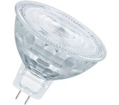 Osram lámpara led regulable superstar con una reproducción cromática especialmente alta (cri90), gu5.3 base, vidrio transparente ,blanco cálido