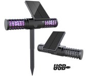 Exterminador de mosquitos solar para exteriores, trampa para moscas eléctrica de alta potencia para el hogar, patio, cocina, camping