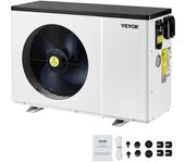 Vevor bomba de calor piscina, capacidad de calefacción 1,48-7,11 kw, calentador eléctrico piscina a frecuencia variable piscinas sobre tierra 15-30 m³