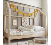 Cama 90x190 con somier patas de 10 cm rachel madera