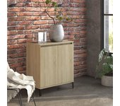 Aparador | aparador de comedor | armario de cocina de madera contrachapada color roble sonoma 60x35x70 cm cfw92391