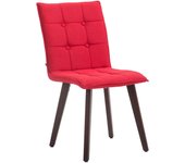 Silla miller en tejido cappuccino rojo