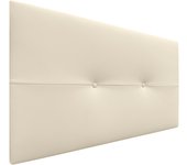 Dhome cabecero de polipiel pro cabeceros cabezal tapizado cama lujo (vainilla, 105cm)