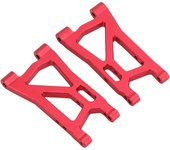 Kit de brazo oscilante delantero rc brazo oscilante de repuesto de aluminio para remo 1/16 smax 1621 1625 1631 1635 1651 1655 a2505 (rojo)