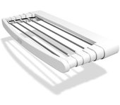 Gimi telepack 100 estante para montar en pared blanco