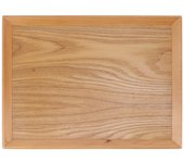 Bandeja de madera multifuncional para servir frutas y pizzas al aire libre (36,5 x 27 cm)