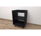Armario bajo de 45. a 72 cm a 45 cm p 55,5 cm (negro)