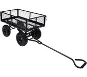 Maison exclusive - carrito de mano de jardín negro 250 kg