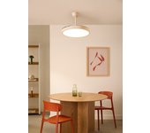 Create - wind clear studio - ventilador de techo 40w silencioso aspas retráctiles con luz led varios tamaños