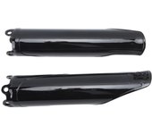 2 piezas de cubierta de tubo de horquilla delantera negra brillante para crf250r crf250x crf450r cr125 cr250 crf 450 rx