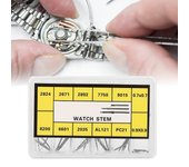 Barra de extensión para reloj, extensor de vástago para cuerda de reloj de pulsera con caja de almacenamiento