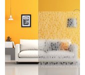 Película decorativa estampada autoadhesiva para ventana, esmerilada, flores, bandas, diseño, guirnalda, anchura 1,52 m, en rollo