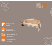 Wood4you - banco de jardín - madera - kit de construcción