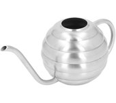 Regadera de acero inoxidable, fácil de usar, portátil, con pico largo, para jardinería