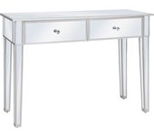 Mesa consola de espejo de mdf y vidrio 106,5x38x76,5