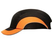 Gorra beisbol a1 visera 5 cm-negro y naranja