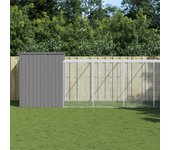 Casita para perros con jardín gris claro 214x661x181 cm