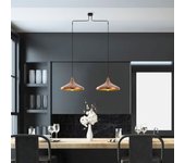 Lámpara de techo barek-11547 pátina metal 100x35x132 cm