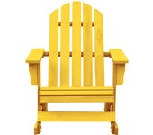 Mecedora de jardín adirondack madera de abeto amarillo
