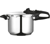 Olla a presión 6 litros, inducción, express super rápida, acero inoxidable 18/10, todas cocinas, fagor, plata, duo 6