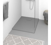 Plato de ducha | bandeja de ducha smc gris 90x70 cm cfw37392