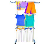 Tendedero plegable vertical xxl 20 metros superficie de secado 3 alturas 6 alas plegables
