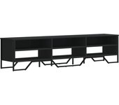 Mueble tv | mueble de salón madera de ingeniería negro 180x34x41 cm cfw21439