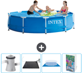 Paquete de piscina - intex - alrededor - 305x305x76 cm + accesorios cb126
