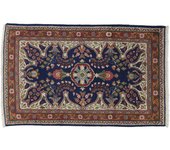 Alfombra oriental hecha a mano original, medición: 155x95 cm con certificado de autenticidad