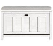 Banco zapatero con 1 puertas para entrada dormitorio banco de almacenamiento de asiento blanco 80 x 30 x 50 cm fsr161-w sobuy es