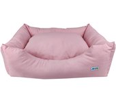 Cuna mullida rosa lisa