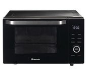 Horno microondas hisense h30mobs10hc de superficie plana, combinado, 30 l, 1000 w, color negro